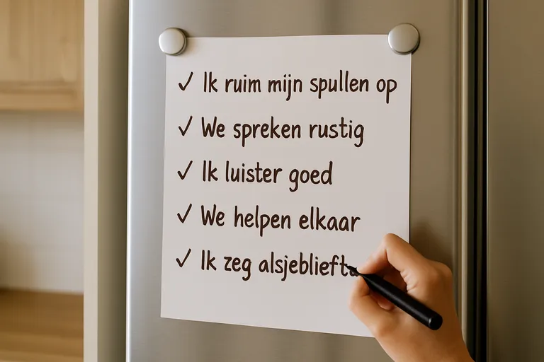 Zo stel je positieve huisregels op