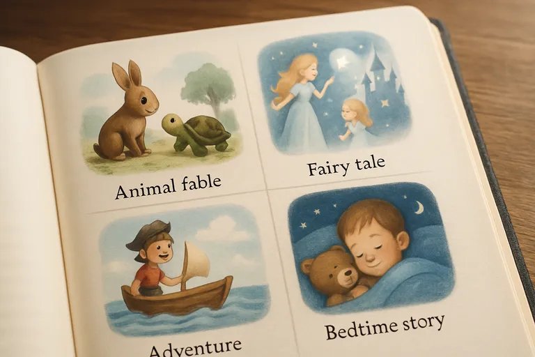 Soorten verhaaltjes voor het slapen gaan